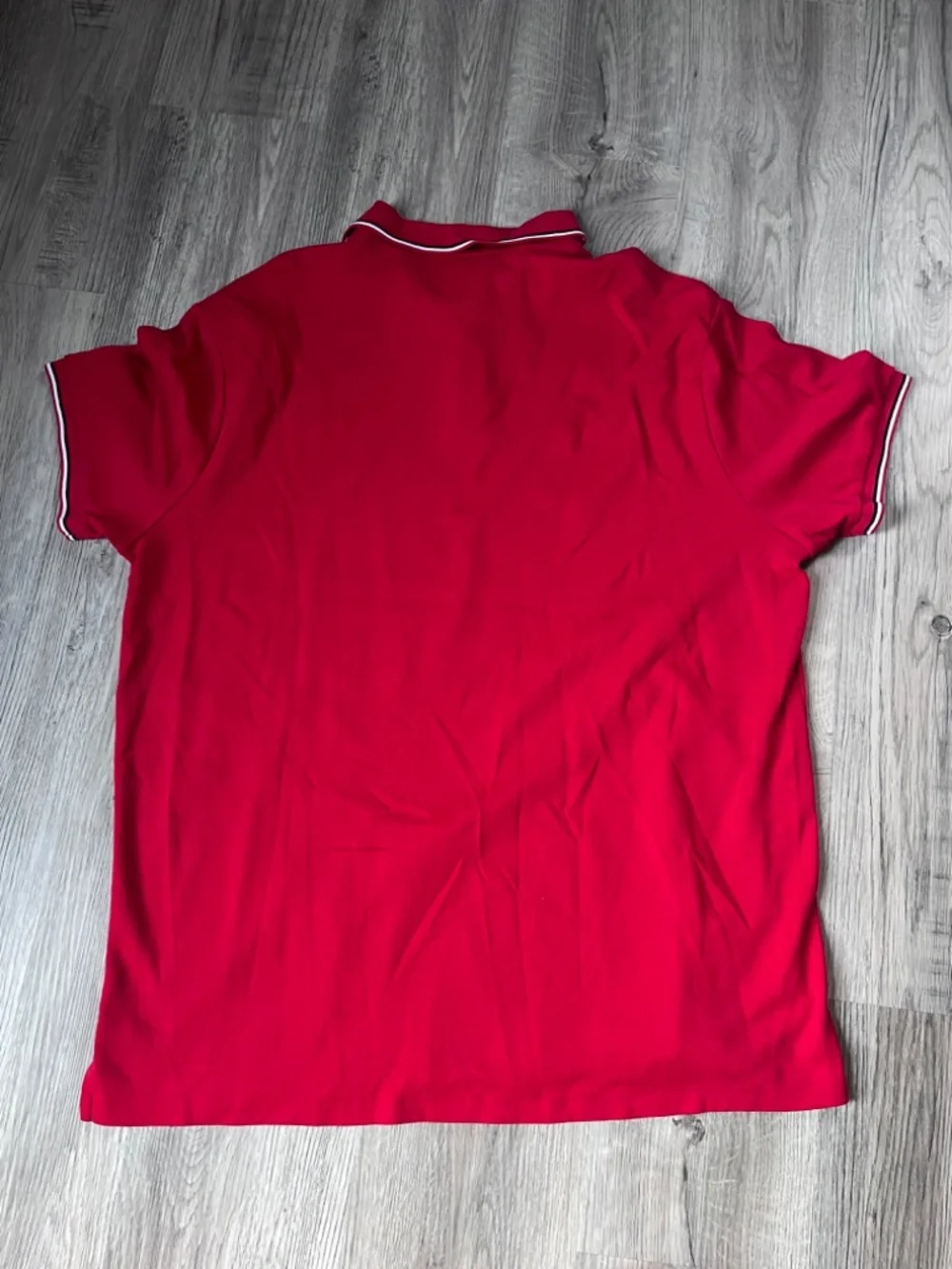 Ralph Lauren Red Polo XXL Custom Slim Fit red white blue trim short sleeve